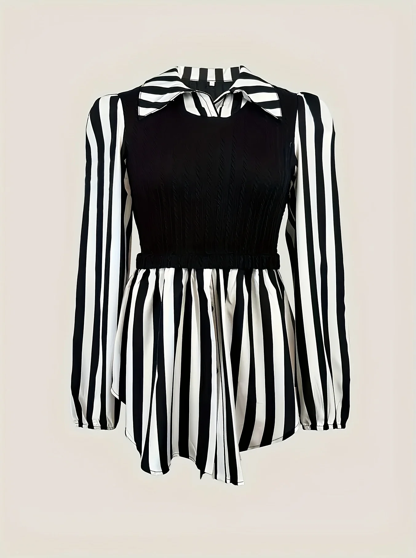 Women Shirt – Striped, Plus Size | Stretch Fit | Comfortable Daily Wear