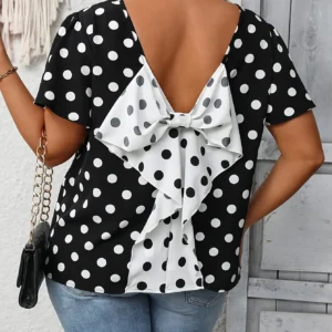 Women Shirt – Spot, Plus Size | Printed | Comfortable Daily Wear