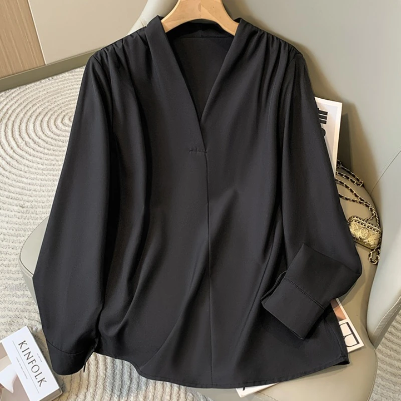 Women Shirt – V-neck | Premium Fabric | Comfortable Daily Wear - Image 4