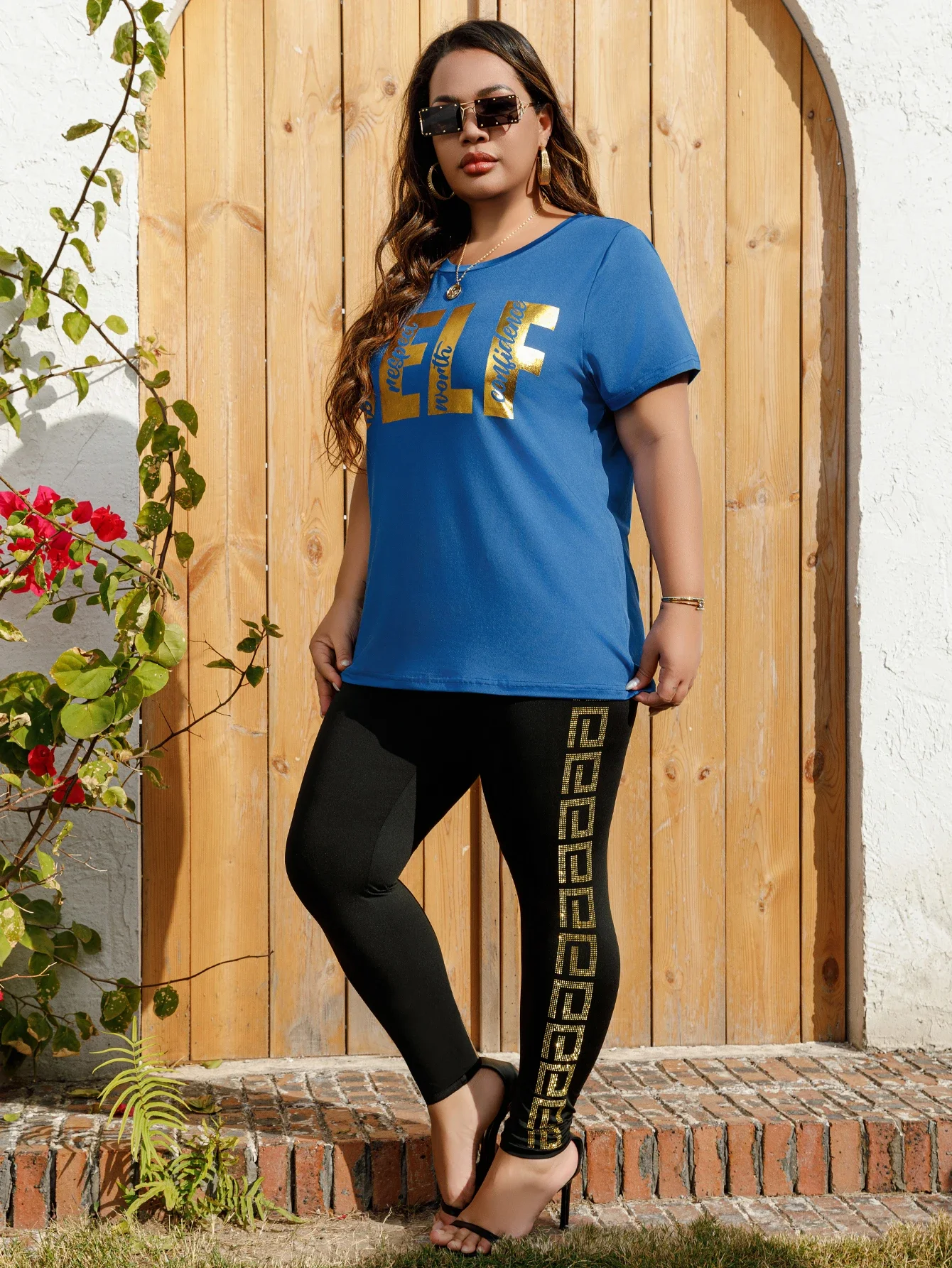 Women Pants – Retro, Plus Size | Printed | Comfort Fit for Everyday Use - Image 2