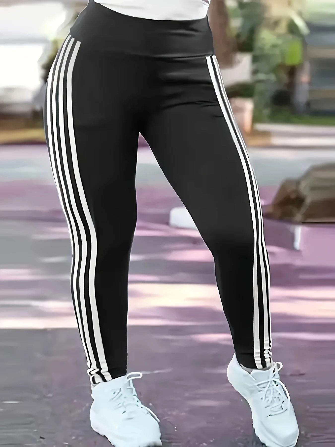 Women Pants – Striped, Plus Size (1XL-5XL) | Premium Fabric | Comfort Fit for Everyday Use