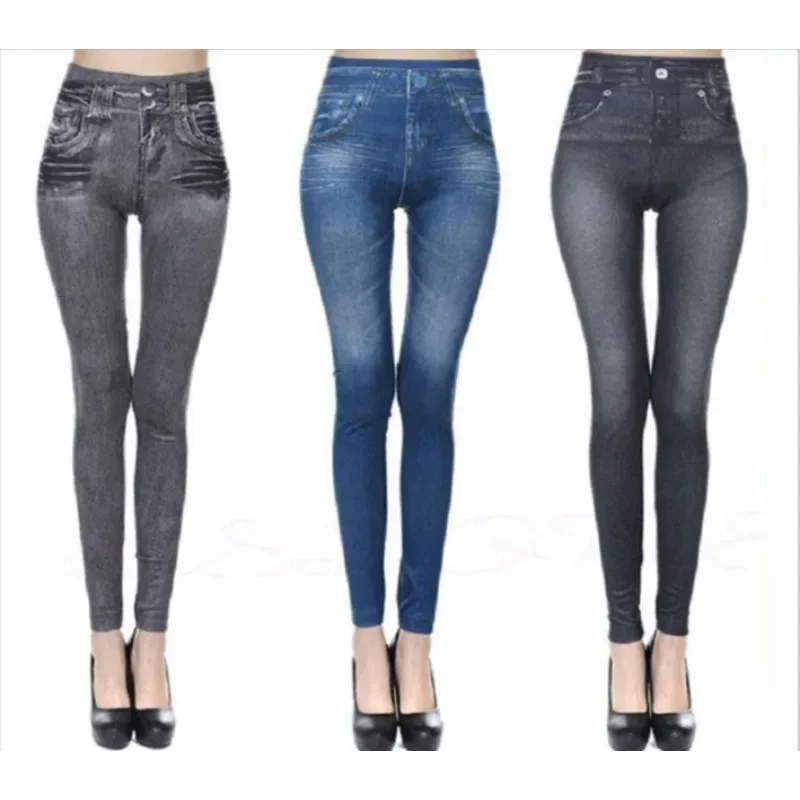 Women Pants – Seamless, Denim | Printed, High Waist | Comfort Fit for Everyday Use - Image 4