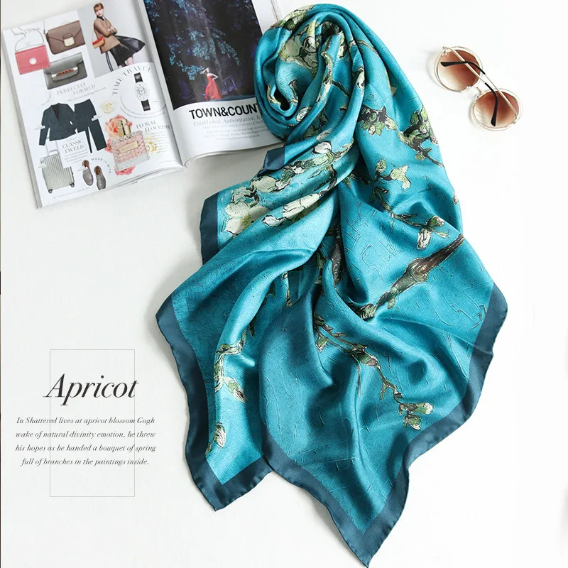 Women Scarf – Spain, Silk | Floral | Soft Fabric for All Seasons - Image 2