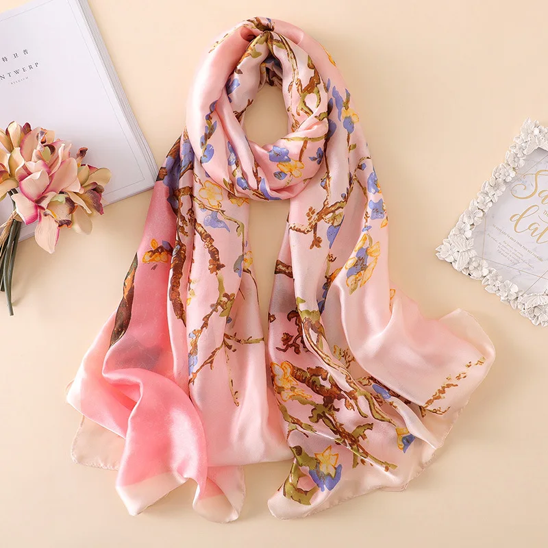 Women Scarf – Spain, Silk | Floral | Soft Fabric for All Seasons - Image 5